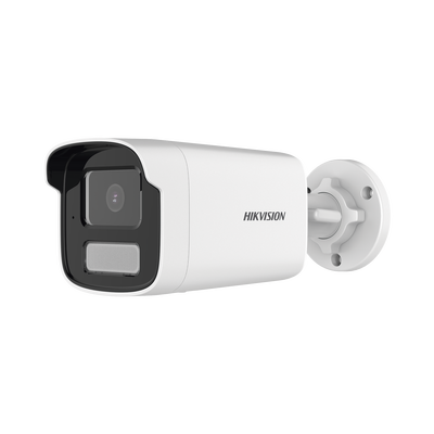 [Dual Light] Bala IP 8 Megapixel (4K) / Lente 4 mm / 50 mts IR + 50 mts Luz Blanca / Micrófono Integrado / ACUSENSE Lite / Exterior IP67 / H.265 / PoE / ONVIF / Micro SD