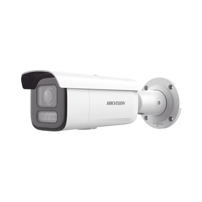 [Dual Light + 2 Micrófonos Integrados] Bala IP 8 Megapixel (4K) / Lente Mot. 2.8 a 12 mm / 60 mts Luz Blanca + 60 mts IR / ACUSENSE / Exterior IP67 / IK10 / WDR 120 dB / PoE+ / ONVIF / Alarmas I/O / Micro SD / Metal / ACUSEARCH