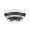 PanoVu Series / Vista Panorámica 360º / 4 Lentes Mot. 2.8 a 8 mm (4 Megapixel por Lente) / 16 Megapixel en Total / WDR 120 dB / DARKFIGHTER / Exterior IP67 / IK10 / PoE+ / 30 mts IR / Micro SD
