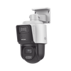 [TandemVu] PTZ IP 4 Megapixel con Cámara Panoramica 4 Megapixel / 4X Zoom / Dual Light (40 mts IR + 30 mts Luz Blanca) / ACUSENSE / IP66 / PoE+ / DARKFIGHTER / Micro SD / Incluye Base para Techo o Pared