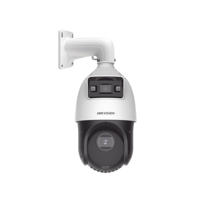 [TandemVu] Domo PTZ IP 4 Megapixel con Cámara Fija 4 Megapixel / 25X Zoom / 100 mts IR / IP66 / ACUSENSE / PoE+ / Entrada-Salida de Audio y Alarma / Ultra Baja Iluminación / Micro SD