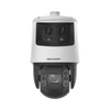 [TandemVu] PTZ IP 4 Megapixel con Cámara Panoramica 6 Megapixel / 25X Zoom / 200 mts IR / 30 mts Luz Blanca / ACUSENSE / IP66 / Alerta Audible y Luz Estroboscopica / Autoseguimiento / Hi-PoE / Alarmas I/O / Ultra Baja Iluminación / Micro SD