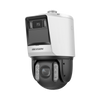 [TandemVu] PTZ IP 4 Megapixel con Cámara Panoramica 6 Megapixel / 32X Zoom / 200 mts IR / 30 mts Luz Blanca / ACUSENSE / IP66 / Alerta Audible y Luz Estroboscopica / Autoseguimiento / Hi-PoE / Alarmas I/O / Ultra Baja Iluminación / Micro SD