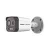 Cámara Bala IP Térmica y Óptica Biespectral / Análisis de Video (VCA) para Protección Perimetral / Clasifica Vehículo/Humano / Térmica 96 x 72 / Óptica 4 MP ColorVu / IP67 / Audio y Alarma Visual