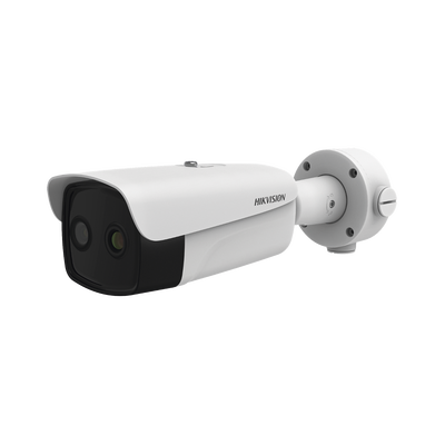 Bala IP Térmica 384 X 288 / Lente 25 mm / Termométrica / Detección de Temperatura / Detección de Fuego / Exterior IP66 / MicroSD