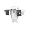 PTZ Punta de Poste IP Dual / Lente Térmico 100 mm (640 X 512) / Lente Óptico 56X Zoom (4 MP) / 800 mts IR Laser / 24 VCA / IP66 / Recubrimiento Anticorrosivo