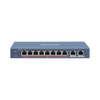 Switch PoE+ / No Administrable / 6 Puertos 10/100 Mbps 802.3 af/at (30 W) / 1 Puerto 10/100 Mbps Hi-PoE (90 W) / 2 Puertos 1000 Mbps Uplink / Modo Extendido hasta 300 Metros / 110 Watts
