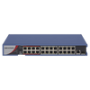 Switch PoE+ / No Administrable / 24 Puertos 10/100 Mbps PoE+ / 1 Puerto 1000 Mbps / 1 Puerto SFP Uplink / Modo Extendido hasta 300 Metros / 230 W