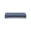 Switch Administrable PoE+ / 8 puertos 100 Mbps PoE+ / 1 puerto 1000 Mbps de Uplink / PoE hasta 300 Metros / Conexión Remota desde Hik-ParnerPro / 110 W