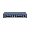 Switch PoE+ / Monitoreable / 8 Puertos 10/100 Mbps PoE+ / 1 Puerto 1000 Mbps Uplink / Configuración Nube Hik-Partner Pro / Modo Extendido hasta 300 metros / 60 W