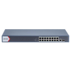 Switch Gigabit PoE+ / Administrable / 16 Puertos 1000 Mbps PoE+ / 1 Puerto 1000 Mbps de Uplink / 1 Puerto SFP / Configuración Nube desde Hik-Partner Pro / Modo Extendido hasta 300 Metros / 230 Watts