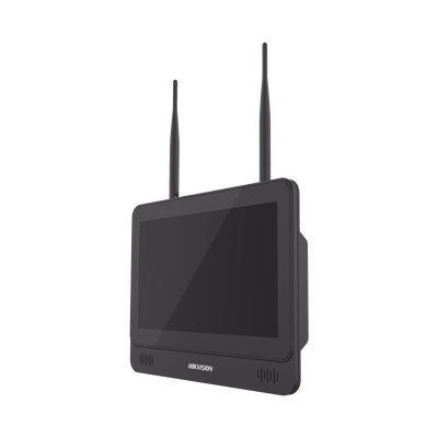 NVR 4 Megapixel / Pantalla LCD 11.6 / 4 canales IP / 1 Bahía de Disco Duro / 2 Antenas Wi-Fi / Salida de Vídeo Full HD