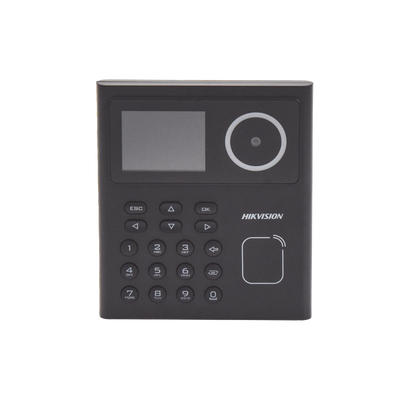 Terminal Facial Min Moe Administrable por Smartphone o Nube / Acceso y Asistencia / Lector PROX EM / 500 rostros / Detección de Cubrebocas / HikConnect / Reconocimiento a 1.5 mts de distancia / HIK-IA