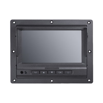 Monitor y Botones de 7 LCD / Compatible con DVR Móvil HIKVISION / Conector Tipo Aviación