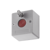 Botón de Pánico Cableado / Compatible con Cualquier Panel de Alarma / LLave de Seguridad / NA/NC / Material Retardante al Fuego (ABS)