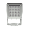 Lampara IR de Luz Continua / 16 Lámparas LED / Distancia Efectiva 16 a 25 metros / Cobertura 40° / Exterior IP66
