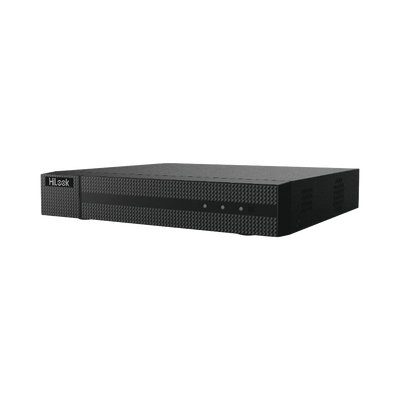 DVR 16 Canales TurboHD + 16 Canales IP / 8 Megapíxel (4K) / Audio por Coaxitron / ACUSENSE Lite / 2 Bahías de Disco Duro / H.265+ / Salida en Video en 4K