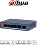 DAHUA DH-CS4006-4GT-60-V2- Switch PoE de 6 Puertos Gigabit/ 4 Puertos PoE 10/100/1000/ 2 Puertos Uplink 10/100/1000/ 60 Watts Totales/ Administrable en la Nube por DoLynk Care/ PoE Hasta 250 Metros/ Carcasa Metalica/ Switching 12 Gbps