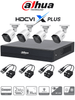 DAHUA DH-KIT/XVR1B04-I/T/4-B1A21N-U-0280B/Balun - Kit 4 Canales Cámaras B1A21N-U de 2 MP, DVR XVR1B04-I/T Soporta Audio Bidireccional, Lente 2.8mm, Visión de 93°. Soporta 4 Canales más 1 IP o 5 Canales IP, SMD Plus, Incl. Transceptores/