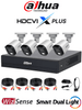 DAHUA DHI-KIT/XVR1B04-I/T/4-B2A21N-U-IL-A-0280B - Kit 4 Canales 2 MP/ DVR Cooper-U WizSense con IA/ Cámaras B2A21N-U-IL-A/ Hasta 5 Canales IP Max 20Mbps/ Soporta HDCVI & AHD & TVI & CVBS/ Metálica/ Cámara con Iluminador Dual Inteligente/