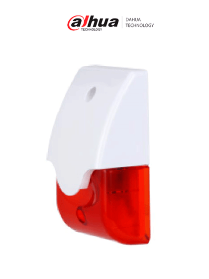 DAHUA DH-NA Sirena interior/ Alarmas sonoras activadas por alta presión sonora/ Luz de alarma giratoria interior/ Fabricado con plásticos respetuosos con el medio ambiente.