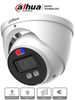 Dahua HAC-ME1239HN-A-PV - Cámara Domo TiOC de 2 Megapixeles/ Disuasion Activa Luz Roja y Azul/ Lente de 3.6 mm/ Super Adapt/ Microfono y Altavoz Integrados/ 40 Metros de Iluminación IR y Cálida/ Metalica/ IP67/