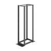 Rack de Cuatro Postes Estándar de 19, Rieles Numerados y Roscados #12-24, Profundidad Ajustable de 450 a 1050 mm, 45 Unidades de Rack, Color Negro