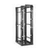Rack de 4 Postes Sísmico, Estándar de 19 in, Rieles Con Orificio Para Tuerca Enjaulada, Fabricado en Acero, 45 Unidades de Rack, Color Negro