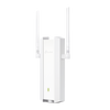 Punto de Acceso Omada Exterior / Wi-Fi 6 AX1800 MU-MIMO 2x2 / Mesh Omada / Alta Densidad de Usuarios / Carcasa Resistente IP67 / Configuración por Controlador o Stand-Alone / Para Montaje en Mástil/ Pared / Alimentación PoE+