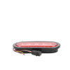 Plafón Ovalado de 7.5 Para Camiones de Transporte, 18 LED Ultra Brillantes, Color Rojo/Claro/Ambar