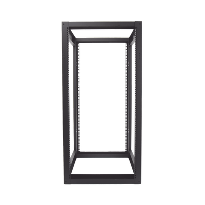 Rack Estándar 19 de 4 Postes, Acero, 24 Unidades, Profundidad Ajustable.