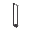Rack de 2 Postes, Estándar 19, 45 Unidades, Fabricado en Acero, Base L para Anclar a Piso.
