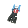 Pinza para Plegar Conectores con Cavidades para RJ45 (8P8C), RJ11 (6P4C) y RJ9 (4P4C). Mecanismo para Plegado Asegurado.