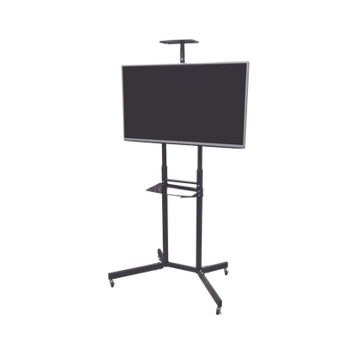 Soporte de Pantalla con Ruedas / Compatible con Monitores dee 32 a 65 / Base para Colocar Accesorios Adicionales / Vesa 600 x 400