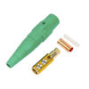 Conector camlock | 400 AMPERES | MACHO | color verde