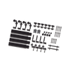 Caja de accesorios de aluminio negro anodizado para montaje VEKTOR8BLK , arreglo 1X4 para techo