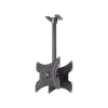 Montaje de Techo Universal Doble para Monitores de 17 a 42 | Soporta hasta 22 KG x monitor/ VESA 75X75, 100X100, 200X200 / Acero / Montaje Telescopico de 50 cm hasta 80cm