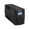 UPS Con Más Potencia de 600VA / 360 W Con Display LCD y Regulador de Voltaje AVR, 4 Contactos NEMA 5-15R, Batería 7 Ah y Puertos RJ45 y USB