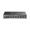 Router Omada VPN / SDN Multi-WAN 1G / Switch con PoE y Controlador / 2 puerto WAN/LAN SFP 1G / 1 Puerto RJ45 WAN / 1 Puerto WAN/LAN RJ45 / 8 Puertos PoE+ LAN RJ45 / 24,980 Sesiones Concurrentes / Administración por Controlador Omada o Stand-Alone