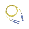 Jumper de Fibra Optica Monomodo 9/125 OS2, LC-SC Duplex, OFNR (Riser), Color Amarillo, 2 Metros