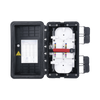 Caja de Distribución de Fibra Óptica, Hasta 96 Empalmes, Exterior IP65, Color Negro