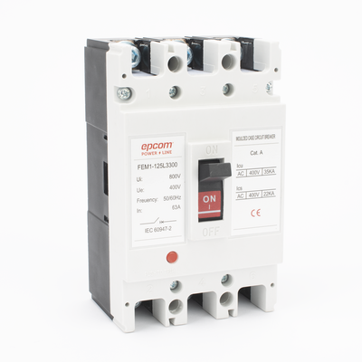 Protección Térmica/ Interruptor 3P, 20A, Corriente Alterna 690 V CA Trifásica.