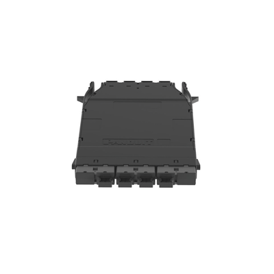 Cassette HD Flex Para 32 Fibras Multimodo OM4, de 4 MPO(8F) Macho a 4 MPO(8F) Macho, Color Gris