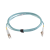 Jumper de Fibra Óptica Multimodo 50/125 XGLO OM4, LC-LC Duplex, OFNR, Color Aqua, 7 Metros