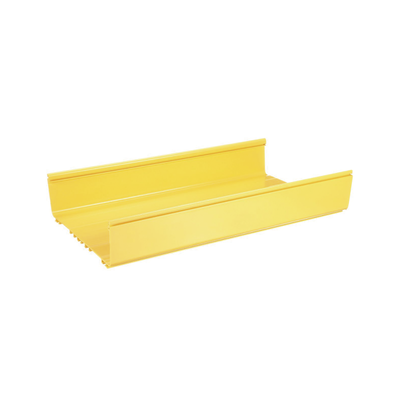 Canaleta FiberRunner 12X4, de PVC Rígido, Color Amarillo, 1.8 m de Largo