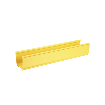 Canaleta FiberRunner 4X4, de PVC Rígido, Color Amarillo, 1.8 m de Largo
