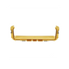 Union Recta Cople, Para Canaleta FiberRunner 12X4, Color Amarillo