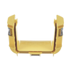 Union Recta Cople, Para Canaleta FiberRunner 4X4, Color Amarillo