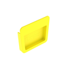 Tapa Final Para Canaletas FiberRunner 4x4, de Instalación a Presión, Color Amarillo