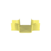 Accesorio de 4 Vías Horizontal, Con Ángulos a 90º, Para Canaletas FiberRunner 6X4, Color Amarillo